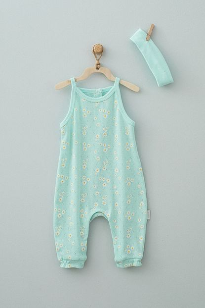 Andywawa Bebek Unisex Yesil Askili Tulum Trendyol