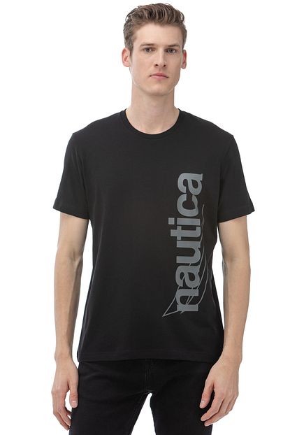 Nautica Erkek Siyah T Shirt V01911t Trendyol