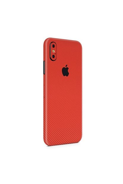 Modernsepet Apple Iphone X Kirmizi Karbon Kaplama Kilif Degildir Trendyol