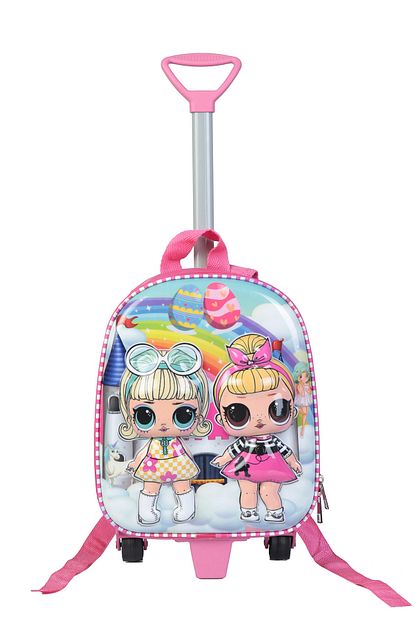 Nubutik S Kiz Cocuk Lol Bebekler Kabartmali Cekcekli Okul Sirt Cantasi Trendyol