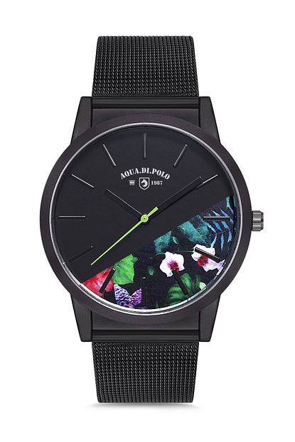 Aqua Di Polo 1987 1987 Aqua Di Polo Ozel Seri Bayan Kol Saati Cicek Desenli Kadran Trendyol