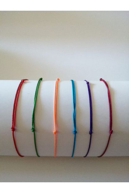 Premium Only 6 Renk Minimal Parasut Ipi Bileklik Handmade Elisi Trendyol