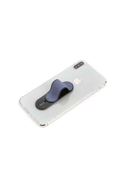 Avmciyiz Mavi Momo Stick Suet Deri Mavi Renk Orjinal Telefon Tutucu Telefon Askisi Trendyol