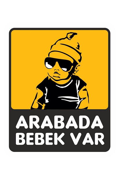 Sticker Fabrikasi Arabada Bebek Var Sticker 00650 14x17 Cm Trendyol