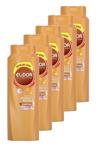 Elidor Aninda Onarici Bakim Sac Bakim Sampuani 650 Ml Besli Set Trendyol