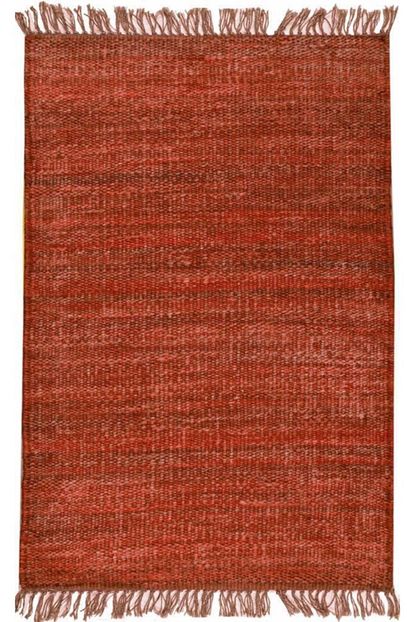 Eko Hali Vintage Vc 01 Kirmizi Jut Hali El Dokuma Orgu Hasir Hali Cift Tarafli Jut Kilim Trendyol