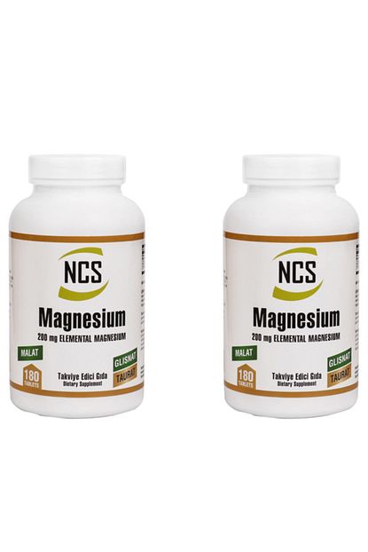 magnezyum malat glisinat taurat 180 tablet 2 kutu 360 tablet