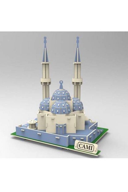 ahsap pazil cami maketi 3d puzzle