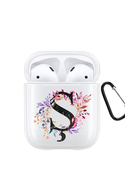 Pofhi Renkli Yaprak S Harf Tasarimli Seffaf Silikon Airpods Kilifi Trendyol