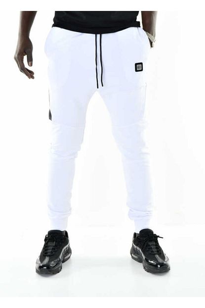 David Gerenzo Erkek Beyaz Slim Fit Esofman Alti Trendyol