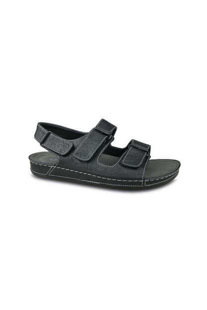 Ceyo Erkek Siyah Ortopedik Sandalet 9964 7 Trendyol