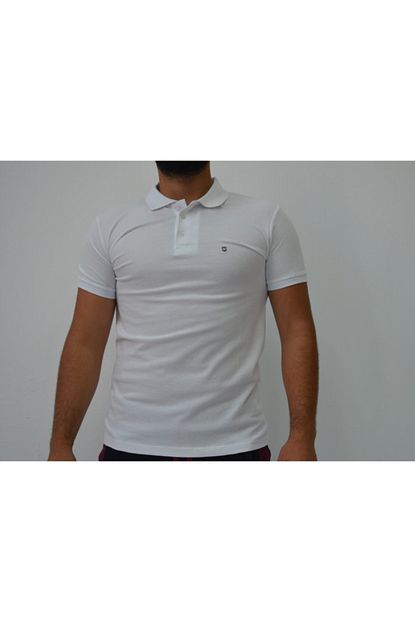 Celna Stil Erkek Beyaz Kisa Kollu Polo Yaka Tisort Trendyol