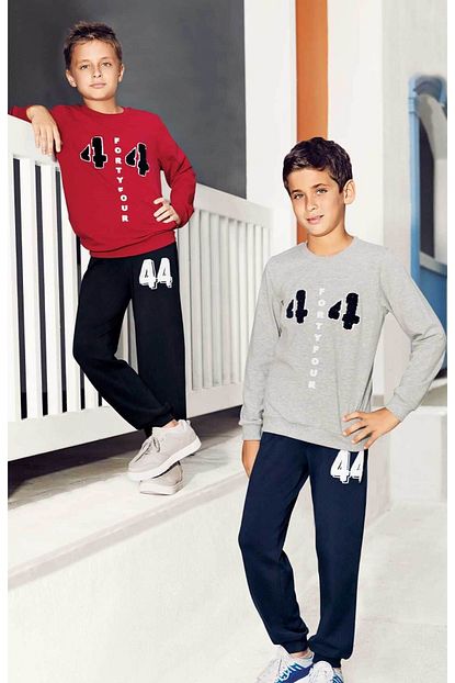 Pikidor 44 Number Desenli Garson Boy Erkek Cocuk Pijama Takimi Trendyol