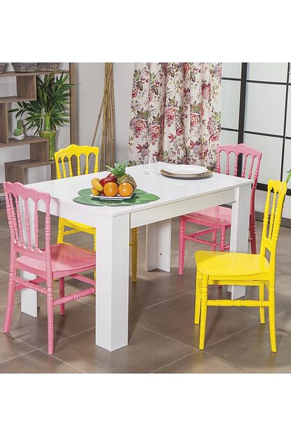 Modalife Arda Miray Masa Takimi Sari Pembe Trendyol