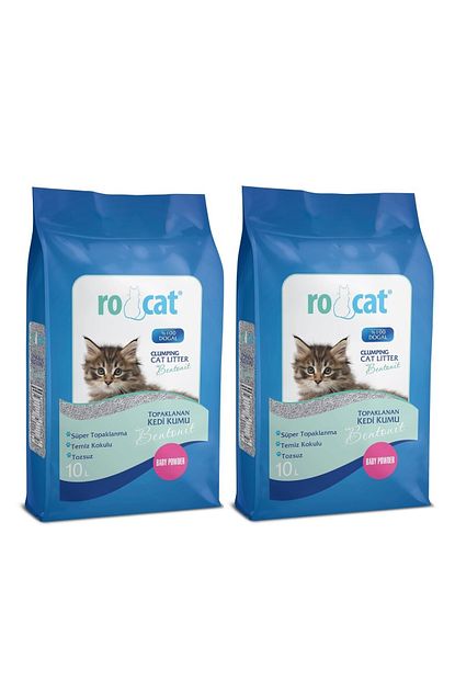 Rocat 2x10 Lt Bebek Pudrasi Kokulu Kedi Kumu Trendyol