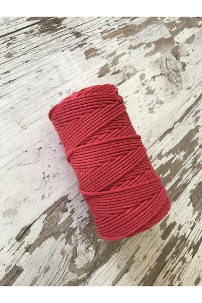 Akduman Iplik Kirmizi Uc Bukum Pamuklu Makrome Ipi 500 Gr 3 Mm Trendyol