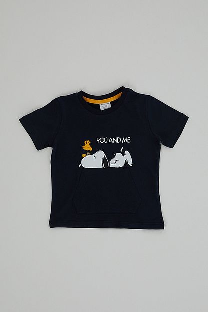 Paulmark Erkek Cocuk Lacivert You And Me Yazili T Shirt Trendyol