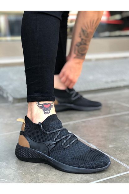 Boa Erkek Siyah Rahat Yuksek Taban Spor Ayakkabi Ba0001 Trendyol