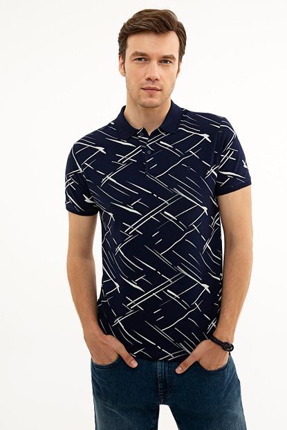 Pierre Cardin Erkek Lacivert Slim Fit Polo Yaka T Shirt Trendyol