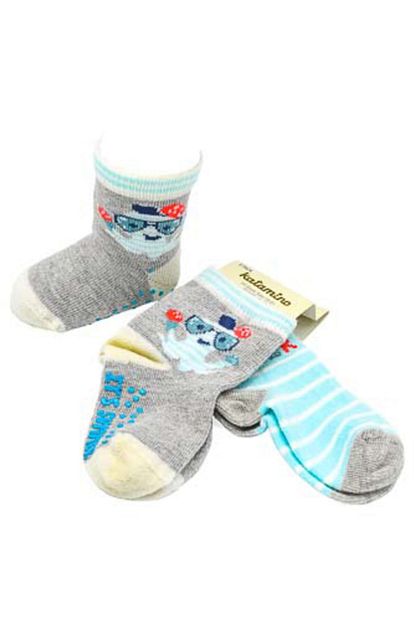 Katamino Erkek Bebek Gri Alti Kaydirmaz Its Summer Soket Corap Trendyol
