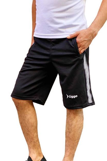 Liggo Erkek Sort Kapri 3 Cep Fermuarli Spor Sort Trendyol