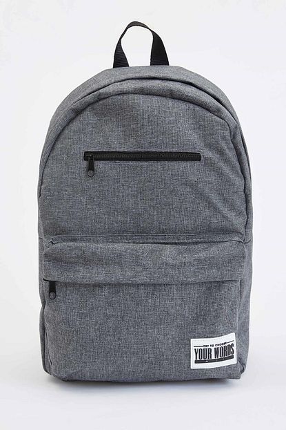 Defacto Erkek Grey Melange Sirt Cantasi S1849az20wn Trendyol