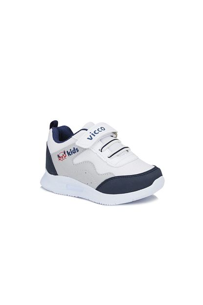 Vicco Erkek Bebek Beyaz Lacivert Feliz Spor Ayakkabi Trendyol