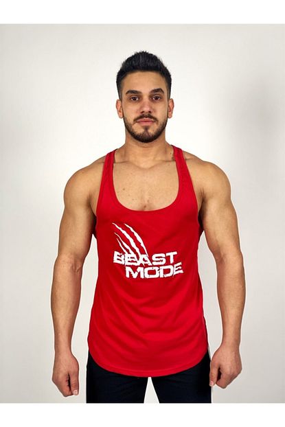 Black Erkek Kirmizi Beast Mode Fitness Atlet Trendyol
