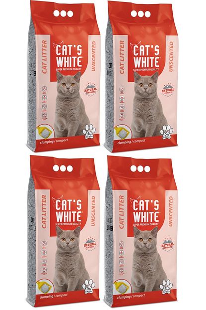 Cats White Cat S White 4x5 Kg Parfumsuz Bentonit Kedi Kumu Trendyol