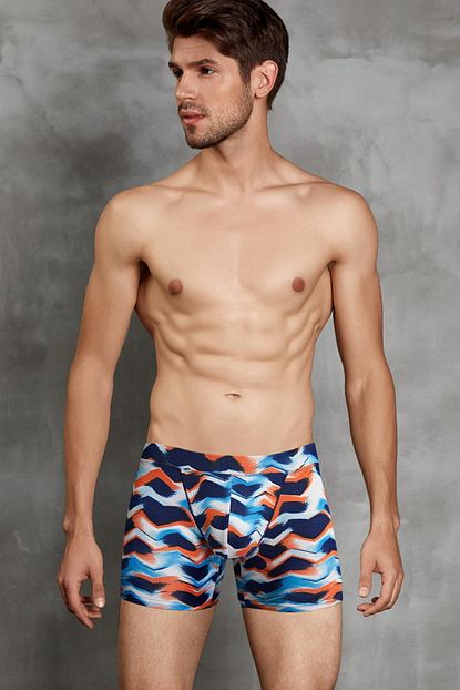 Doreanse Modal Koton Geometrik Sekil Erkek Boxer Kulot 1900 Trendyol