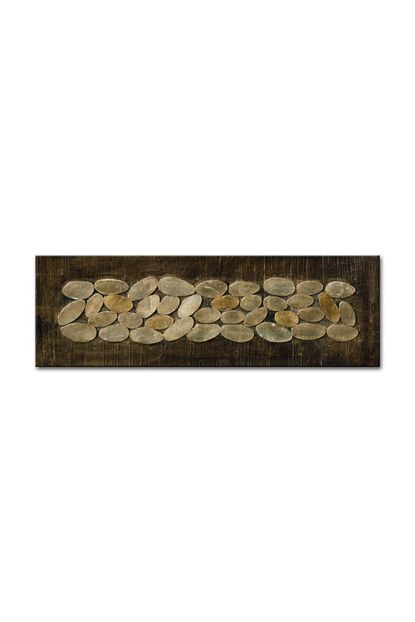 Tabloplus Oval Obje Yagli Boya Dokulu Tablo 40cm X 100cm Trendyol