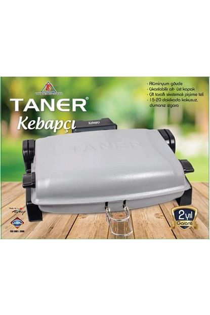 Taner Kebapci Cift Telli Buyuk Boy Elektrikli Izgara 1705 Gri Trendyol