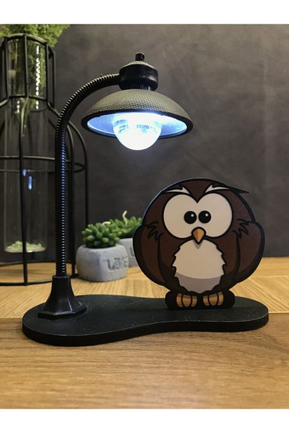 Cetin Accessories Baykus Figurlu Kitap Okuma Ve Masa Lambasi Trendyol