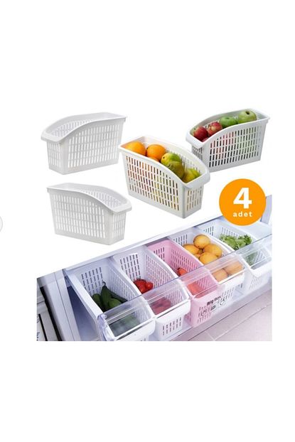 Yellowish 4adet Buzdolabi Duzenleyici Dolap Ici Raf Duzenleyici Mutfak Organizer Trendyol