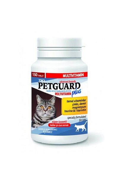Pet Preety Petguard Plus Multivitamin Yavru Ve Yetiskin Kediler Icin Temel Vitaminler Trendyol