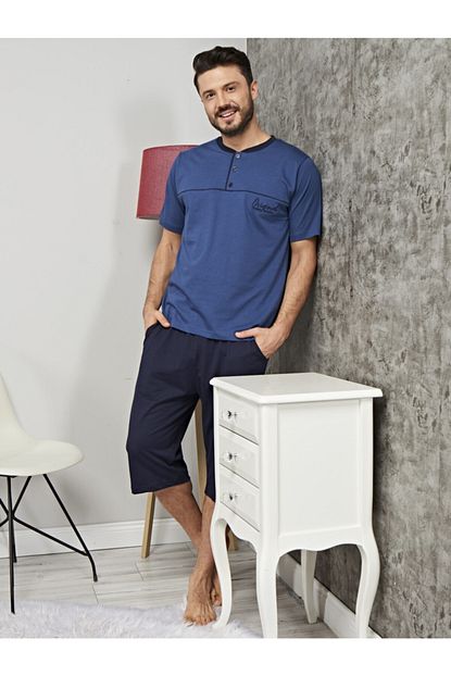 Celebi Erkek Yazlik Kapri Pijama Takim 412 Trendyol