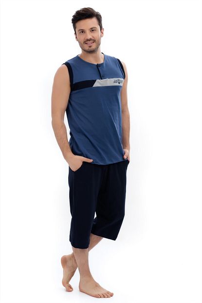 Celebi 8415 Erkek Penye Kapri Pijama Takim Trendyol