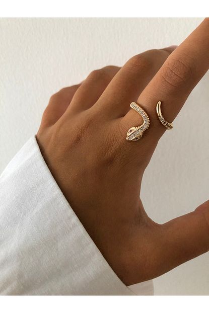The Y Jewelry Zirkon Tasli Yilan Yuzuk Trendyol