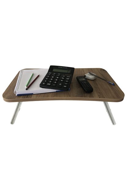 Bemi Laptop Sehpasi Calisma Kahvalti Masasi Luks Dogal Ceviz Agacindan Uretim Trendyol