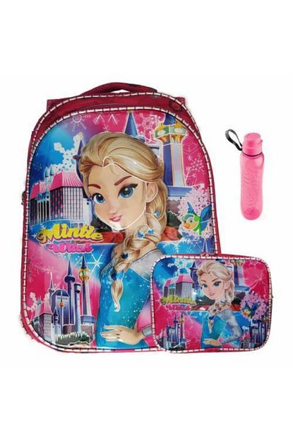 Mashotrend 3d Elsa Baskili Kiz Cocuk Okul Cantasi Ve Takimi Trendyol