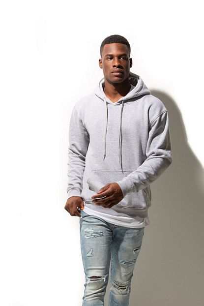 Trendmany Erkek Gri Mevsimlik Kapusonlu Sweatshirt Trendyol