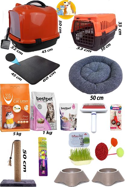 Pet Style Kedi Baslangic 15 Li Paket Turuncu Trendyol
