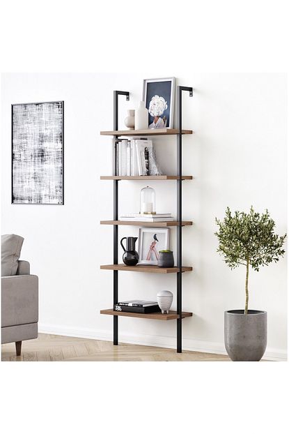 Worldwooden Dekoratif Tasarim 5 Katli Duvara Monte Kitaplik Aksesuar Rafi Trendyol