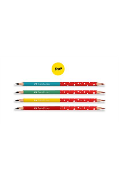 Faber Castell Faber Castell Baslik Kursun Kalem Cift Uclu Kirmizi Siyah 5132000001 72 Li Paket Trendyol