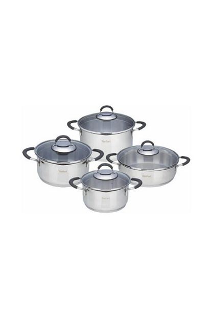 Tefal 8 Parca Celik Tencere Seti Gri Trendyol