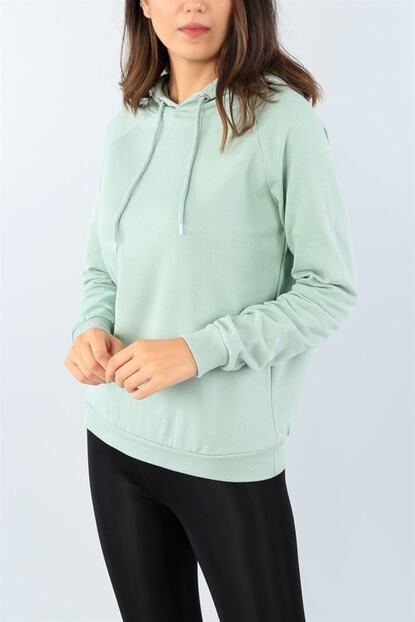 Fistan Kadin Su Yesili Sweatshirt Trendyol