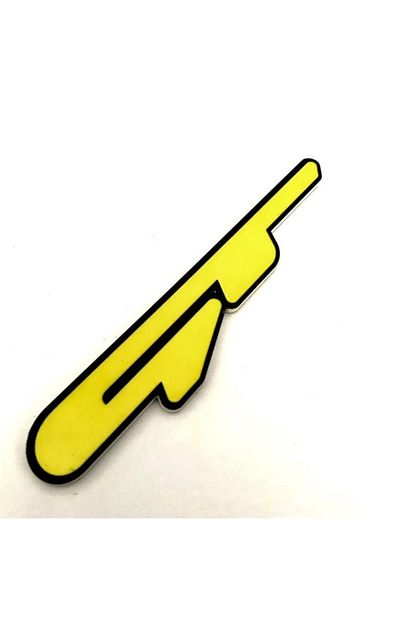 Cix Gt Yazili Pleksi Oto Sticker Sari Trendyol