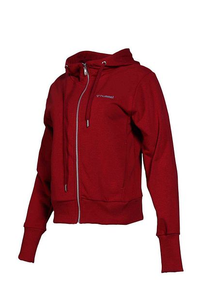 Hummel Kadin Kirmizi Brigi Fermuarli Sweatshirt 921016 9966 Trendyol