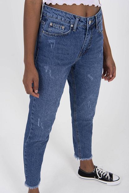 Addax Kadin Kot Rengi Eskitme Gorunumlu Jean Pantolon Pn6463 Pnf Adx 0000020894 Trendyol