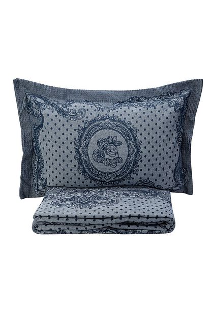 karaca home espino acik indigo cift kisilik yatak ortusu seti fiyati yorumlari trendyol